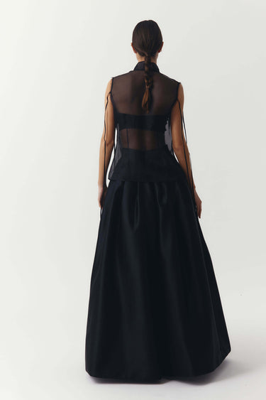 Hoaisi Pleat Detail Full Skirt